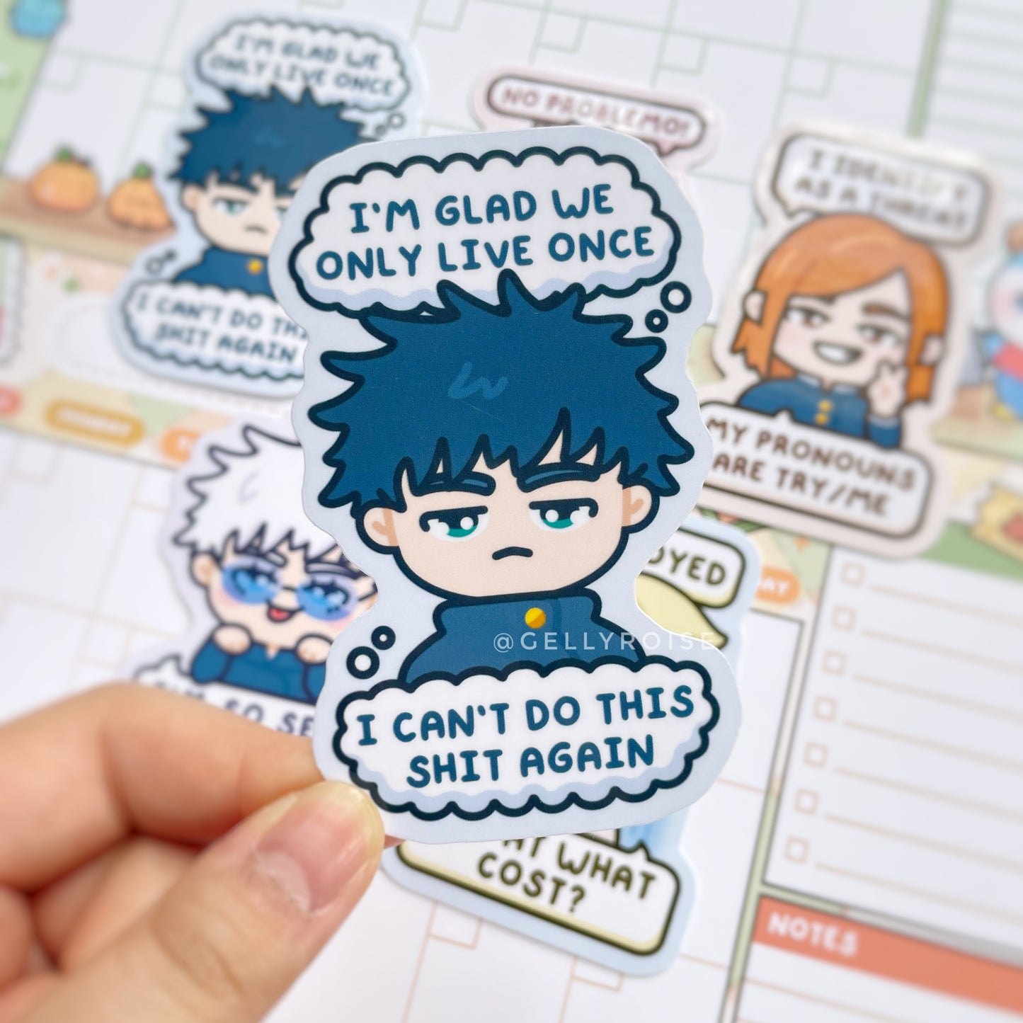 Chibi Sorcerers Waterproof Stickers