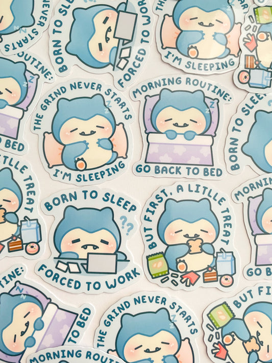 Snorlax Waterproof Stickers