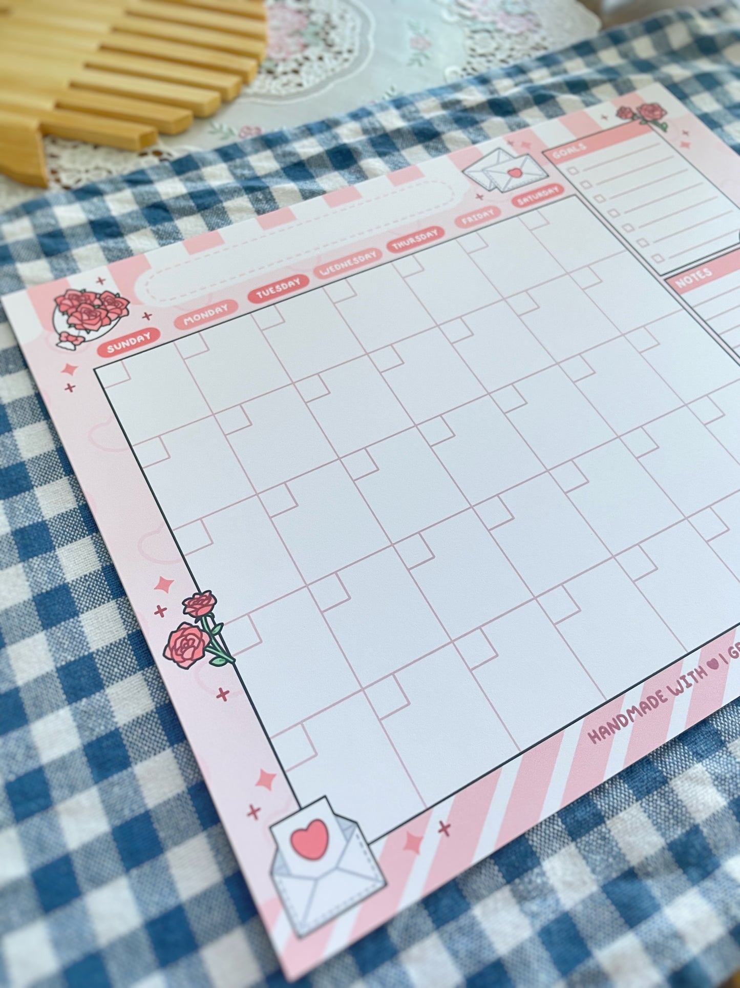 NEW Valentines Day Penguin Desk Planner