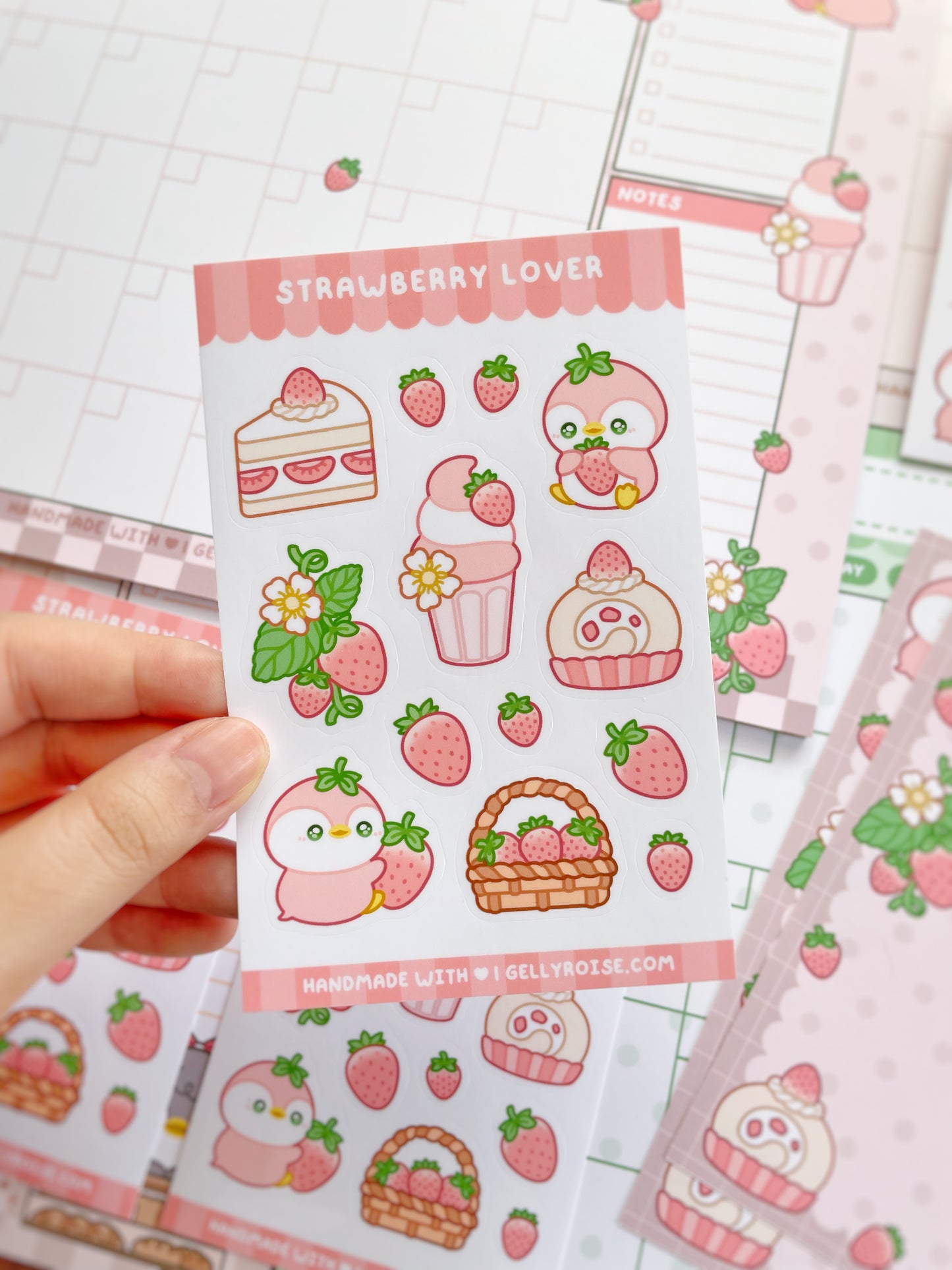 Strawberry Lover Sticker Sheet