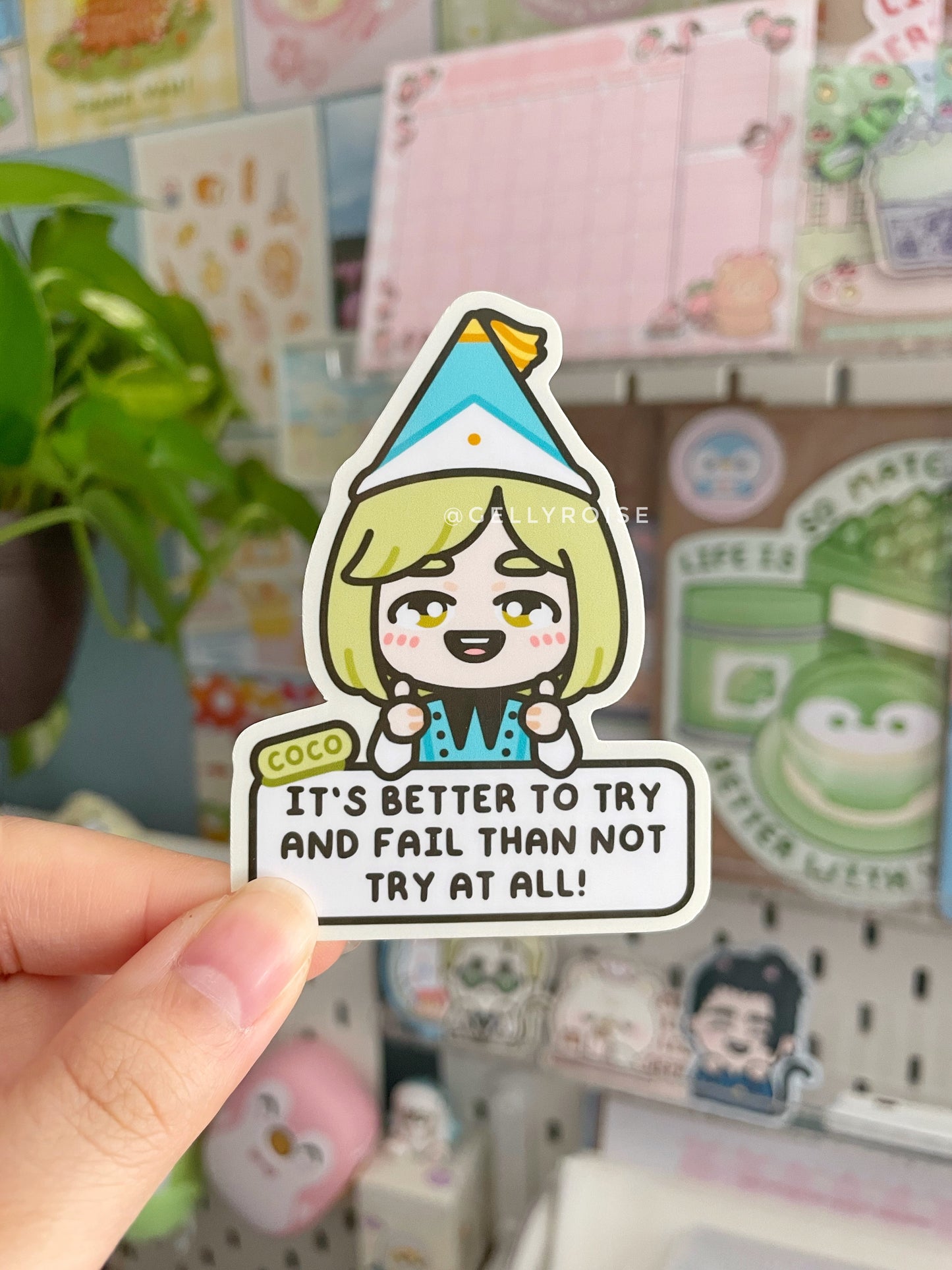 Positive Chibi Witches Waterproof Sticker