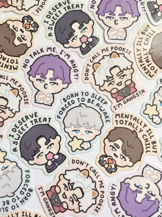 Chibi LADS Waterproof Stickers