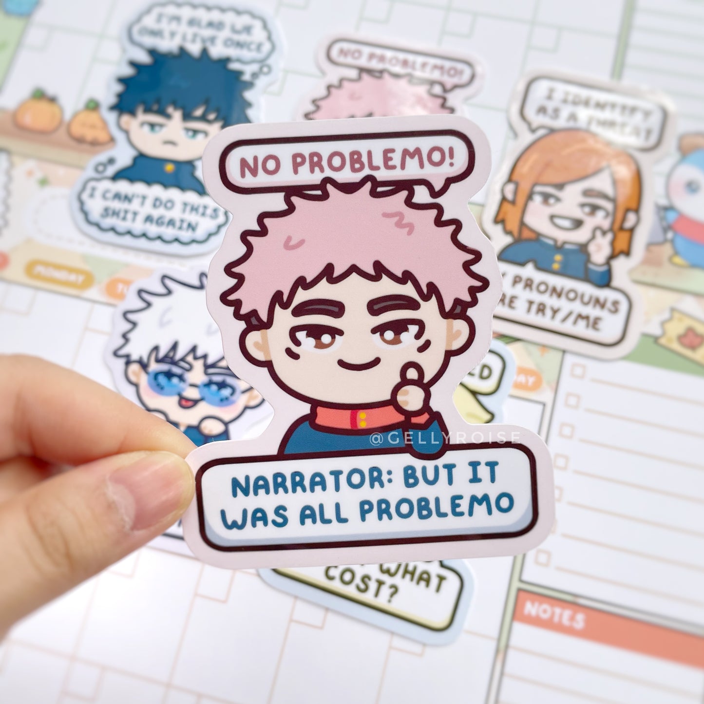 Chibi Sorcerers Waterproof Stickers
