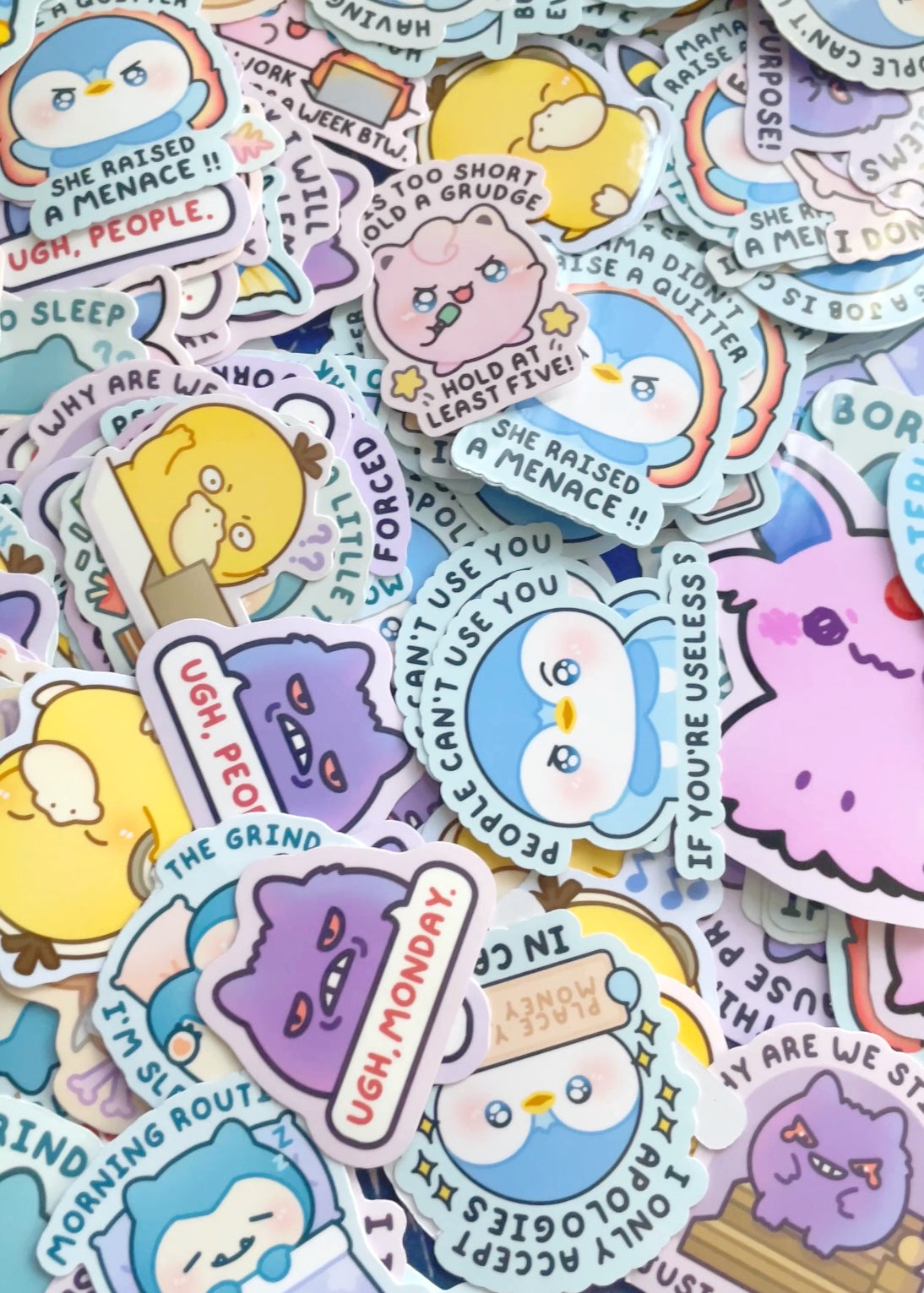 B-grade Poke Fanart Waterproof Sticker Pack