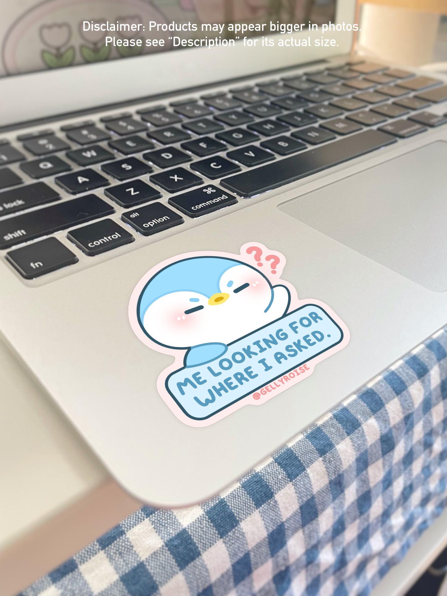 NEW "Me Looking For Where I Asked" Penguin Waterproof Sticker