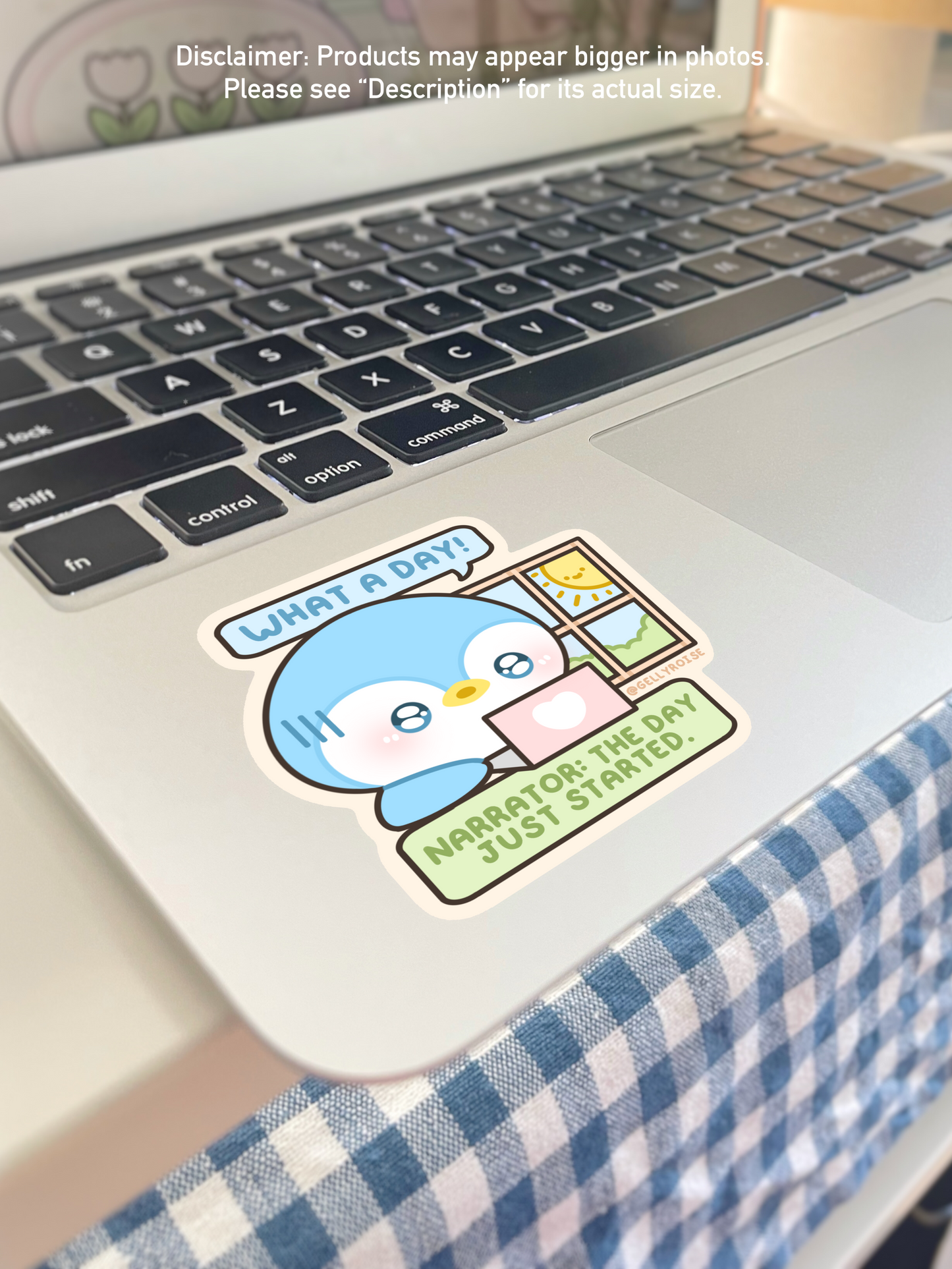 NEW What A Day Tired Penguin Waterproof Sticker