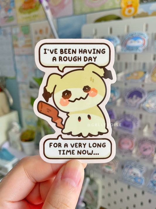 Sad Mimikyu Waterproof Sticker