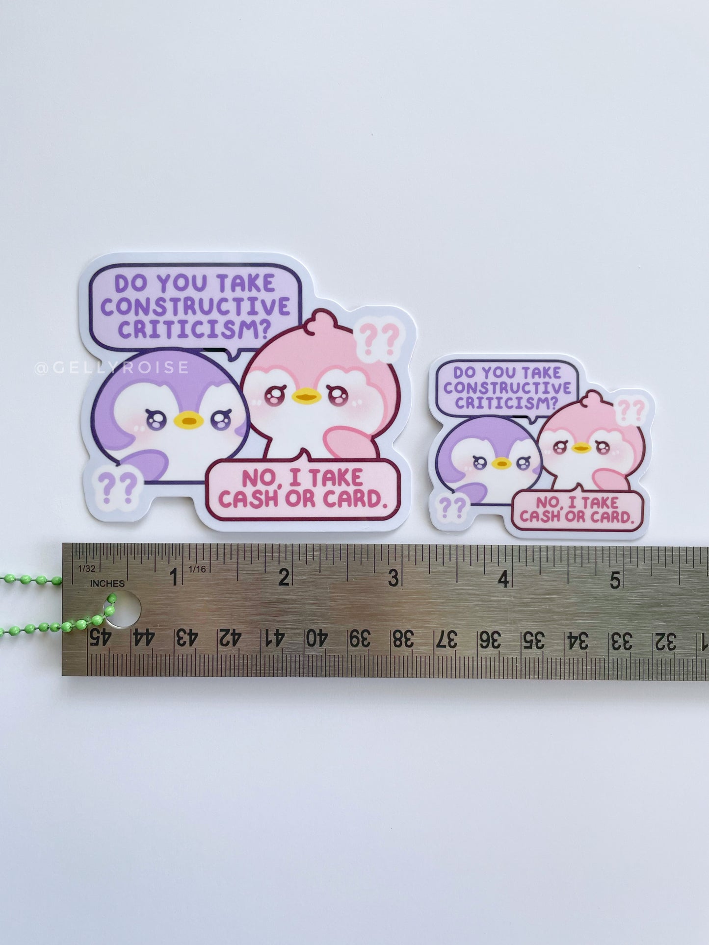 Silly Convo Penguins Waterproof Sticker