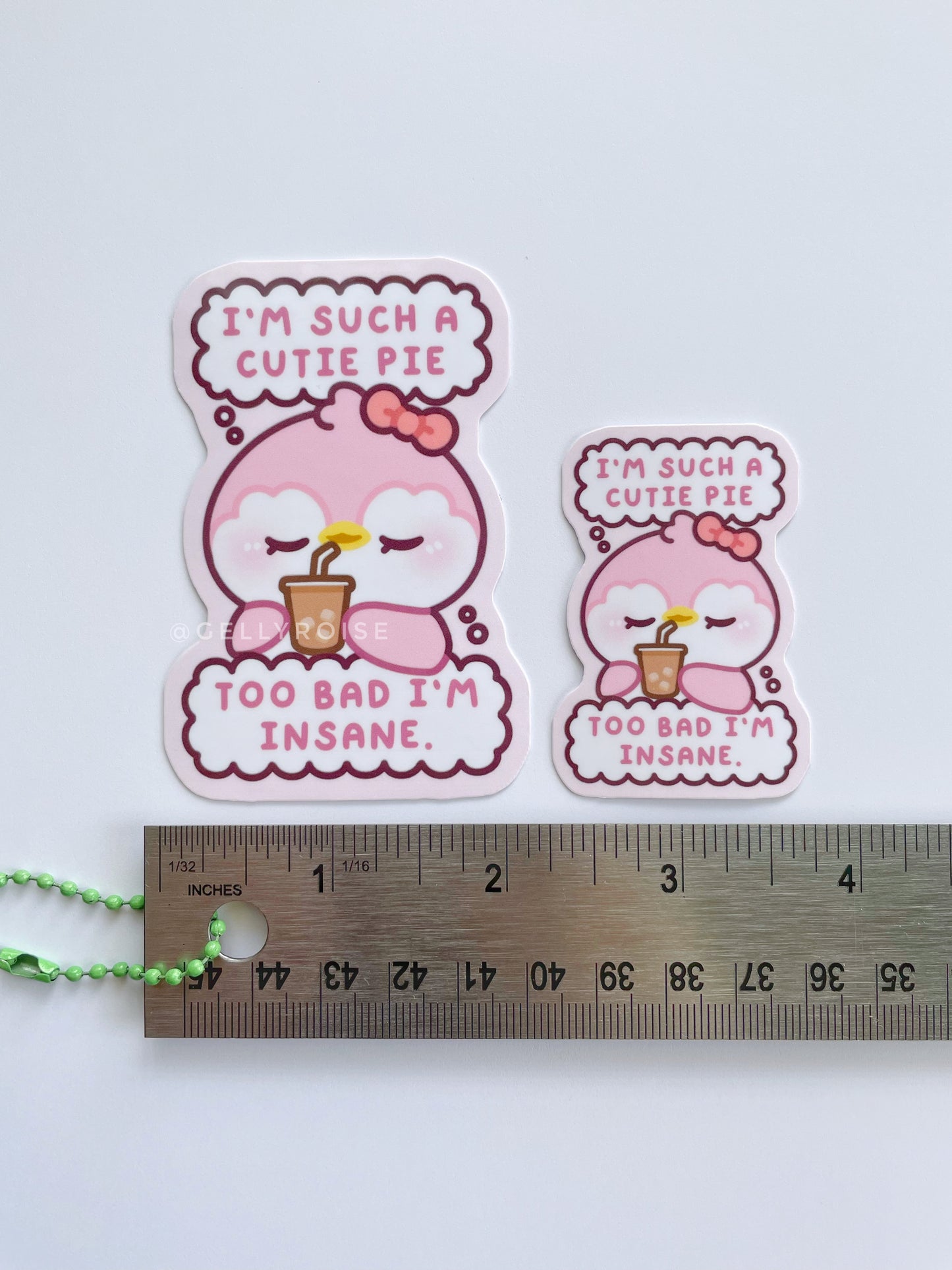 "I'm such a cutie pie" Penguin Waterproof Sticker