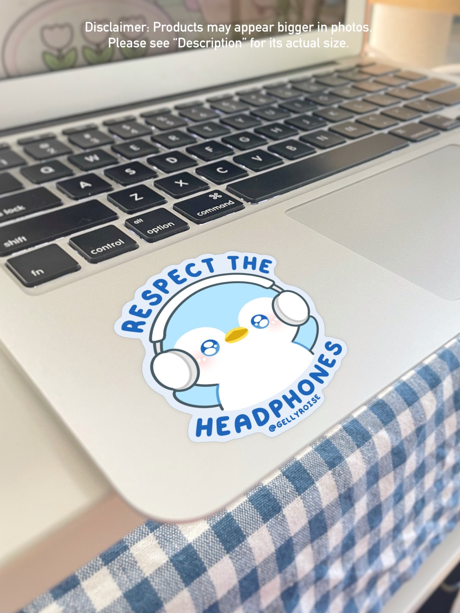 NEW Respect The Headphones Waterproof Sticker - Gelly Roise