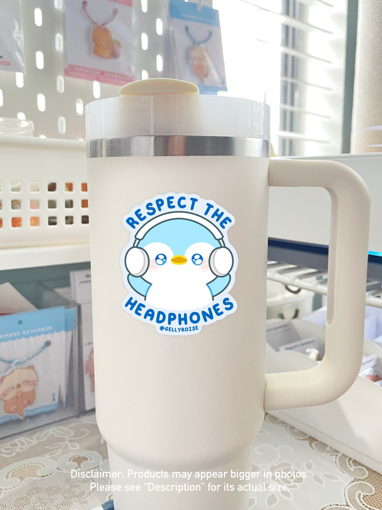 NEW Respect The Headphones Waterproof Sticker - Gelly Roise