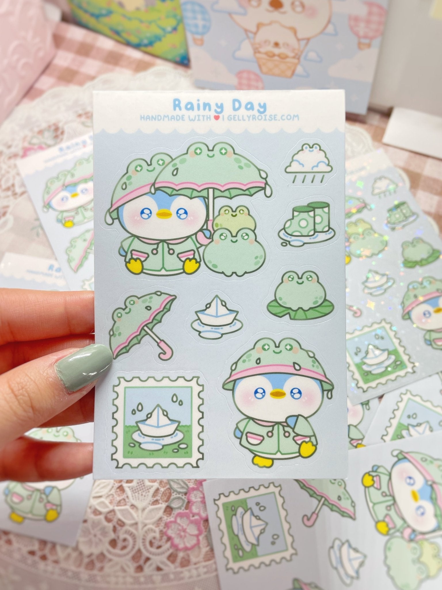 Rainy Day Sticker Sheet - Gelly Roise