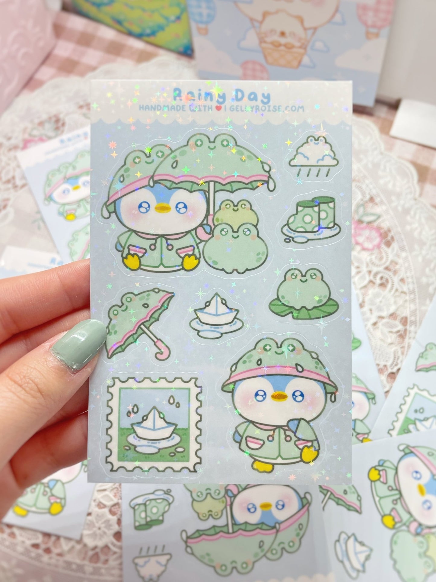 Rainy Day Sticker Sheet - Gelly Roise