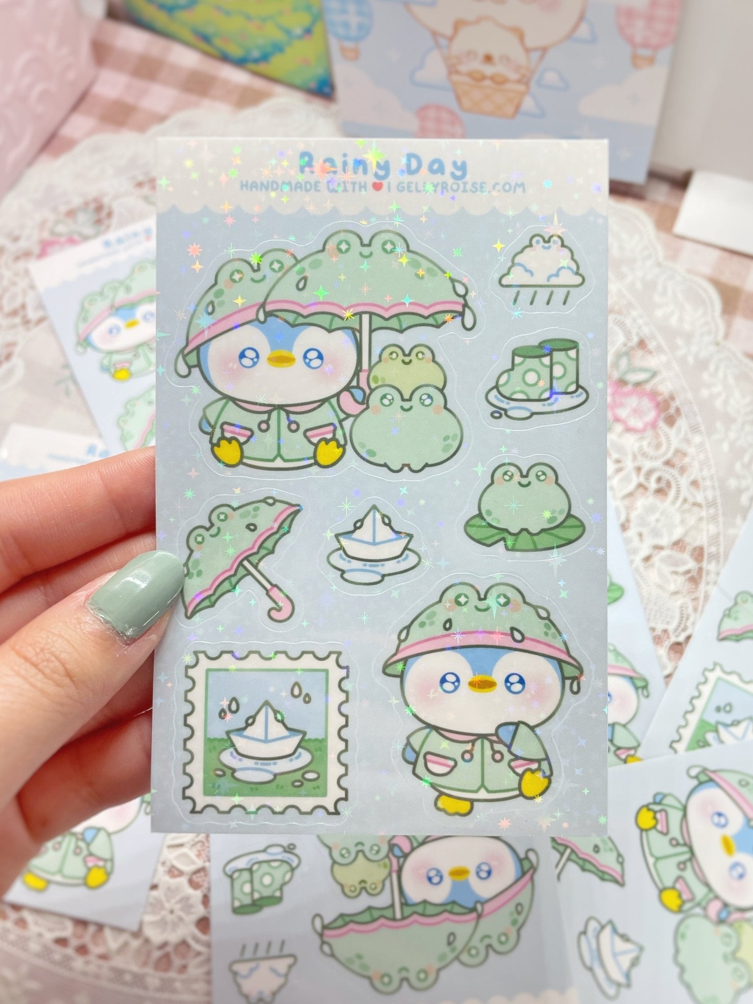 Rainy Day Sticker Sheet - Gelly Roise