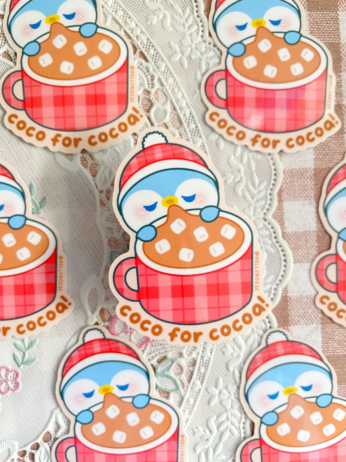 NEW Penguin Coco for Cocoa Waterproof Sticker - Gelly Roise