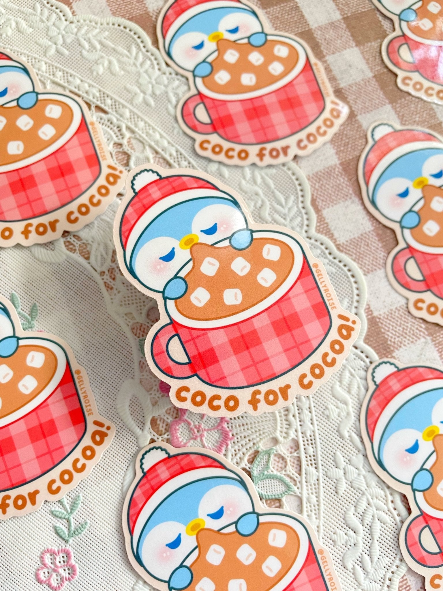 NEW Penguin Coco for Cocoa Waterproof Sticker - Gelly Roise